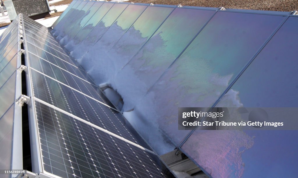 Solar Array Reflections Reflective backs on solar arrays reflected the suns rays. President ...