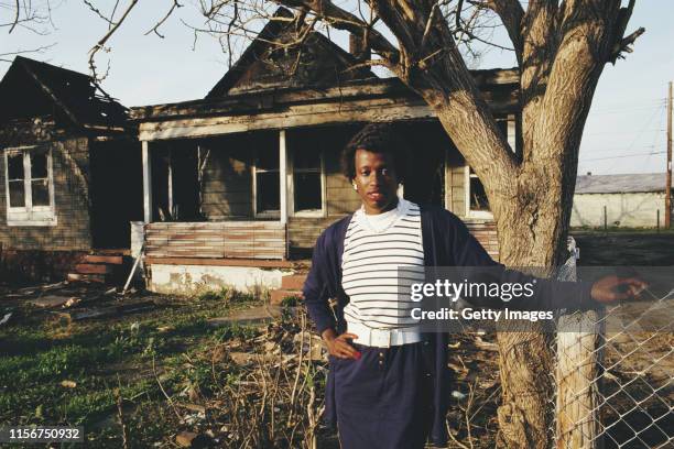 Olympic and World Heptathlon and Long Jump Champion Jackie Joyner-Kersee of the United States posing for a portrait on 20th July 1988 standing...