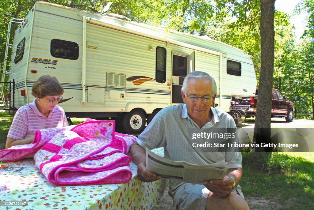 DENNIS ANDERSON ¥ danderson@startribune.com ... 6/2007 ... Marian and Frank Pladson of Glenwood, Minn., have visited every Minnesota state park, and among their favorites is Father Hennepin on Lake Mille Lacs. The Pladsons began camping with a tent and