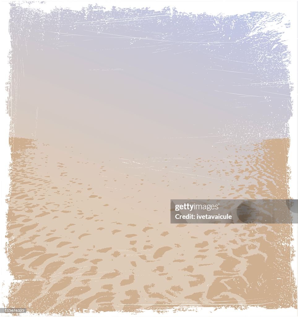 Strand-Hintergrund mit grunge-Effekt