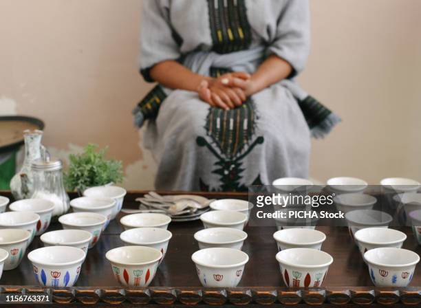 ethiopian coffee ceremony - ethiopian coffee ceremony stock pictures, royalty-free photos & images