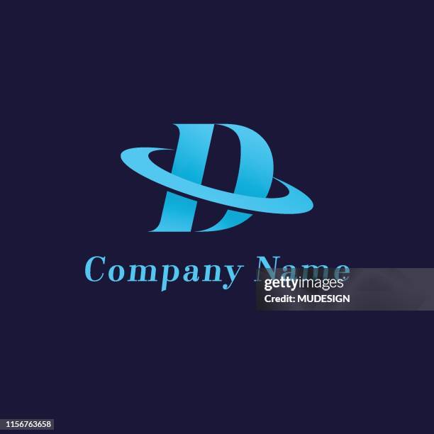 d-buchstaben-logo-vorlage - buchstabe d stock-grafiken, -clipart, -cartoons und -symbole
