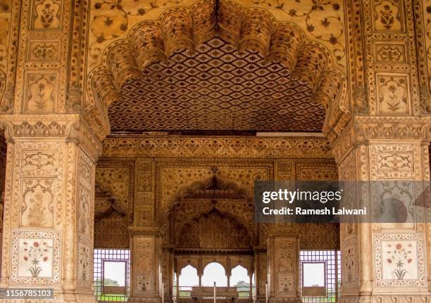 red fort diwan e khas - red fort stock pictures, royalty-free photos & images