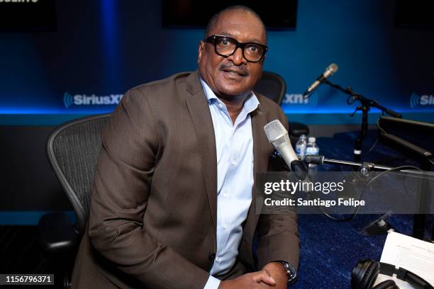 Mathew Knowles visits SiriusXM Studios on June 18, 2019 in New York City.