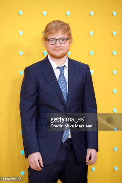 Ed Sheeran attends the UK Premiere of "Yesterday" at Odeon Luxe Leicester Square on June 18, 2019 in London, England.