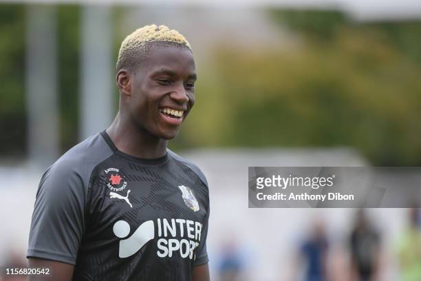 Ulrick Eneme Ella of Amiens during the Friendly match between Amiens and Valenciennes on July 19, 2019 in Saint-Amand-Les-Eaux, France.