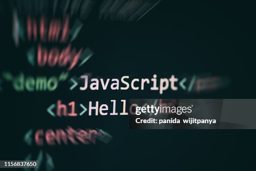 Javascript Code Computer Language Programming Internet Text Editor ...