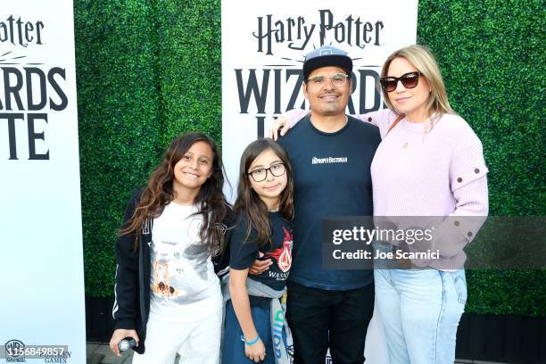 Michael Pena and Brie Shaffer attend the Harry Potter: Wizards Unite Celebration Event hosted by WB Games and Niantic, Inc. At Universal Studios...