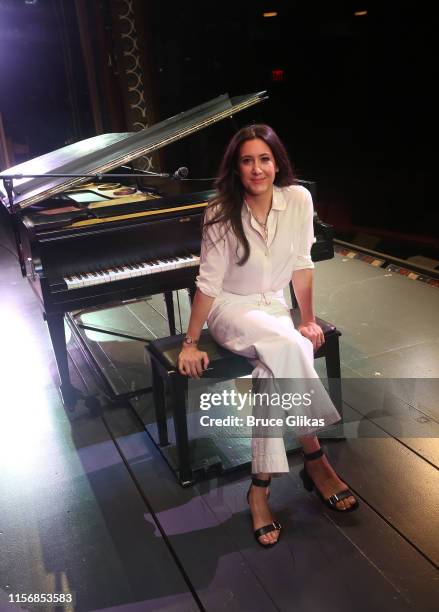 Vanessa Carlton poses during a photo call for her joining the cast of "Beautiful: The Carole King Story" on Broadway at The Stephen Sondheim Theatre...