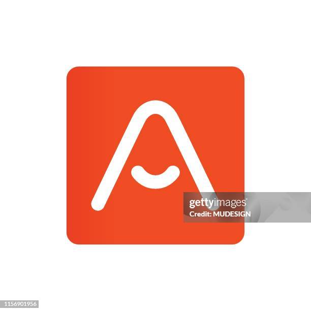 letter a vector line sign design. - lettre a stock illustrations