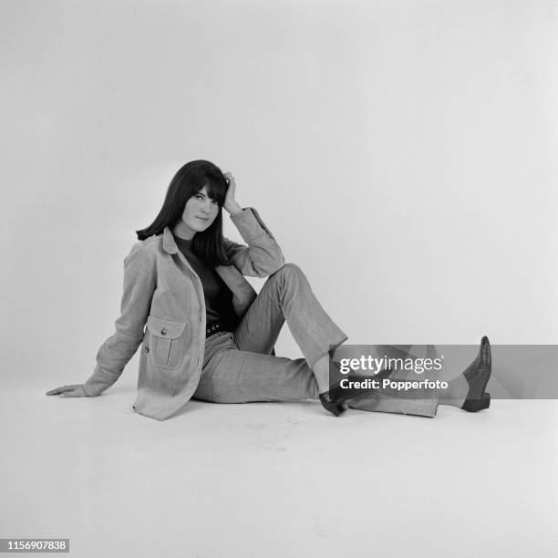 British broadcaster Cathy McGowan, presenter of the music televsion programme Ready Steady Go!, pictured in London in March 1965.