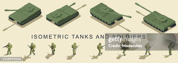 stockillustraties, clipart, cartoons en iconen met wapen - tank