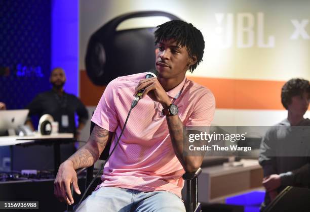 Partner Ja Morant takes the stage at JBL Full-Court Press, an exclusive panel discussion with professional basketball players and top pick draftees...