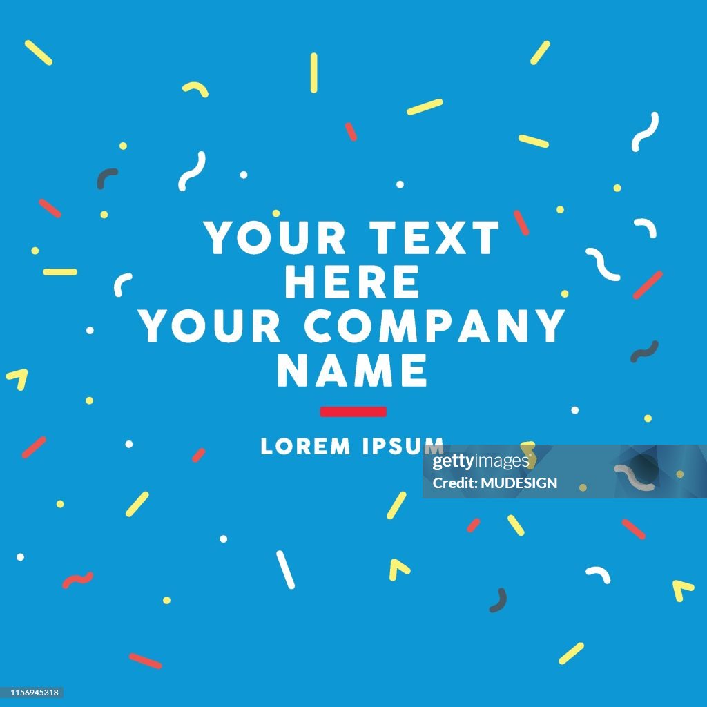 Confetti banner
