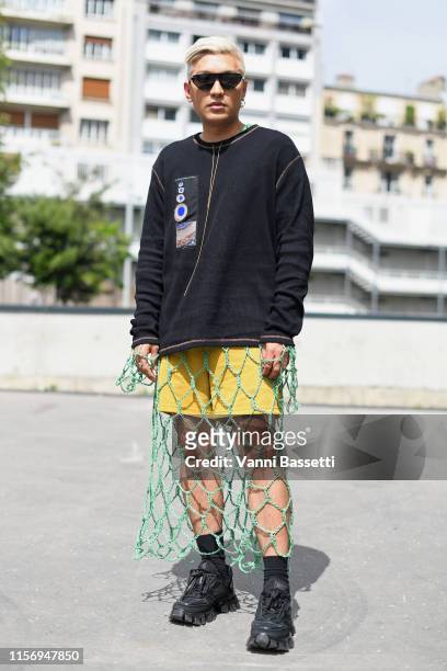 Bryan Yambao attends the Acne Studios Menswear Spring Summer 2020 show as part of Paris Fashion Week on June 19, 2019 in Paris, France.