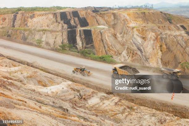 coal mining - open pit mine stock pictures, royalty-free photos & images