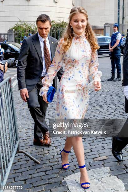 Princess Elisabeth of Belgium attends the National Day Of Belgium 2019 on July 21, 2019 in Brussels, Belgium.