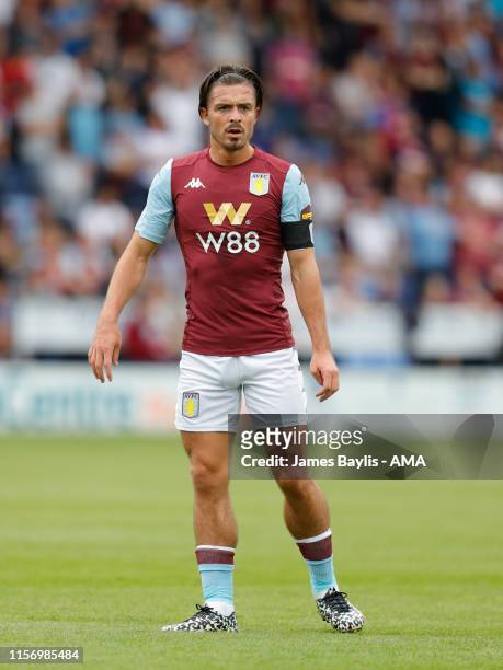 Jack Grealish of Aston Villa during the Pre-Season Friendly match between Shrewsbury Town and Aston Villa at Montgomery Waters Meadow on July 21,...