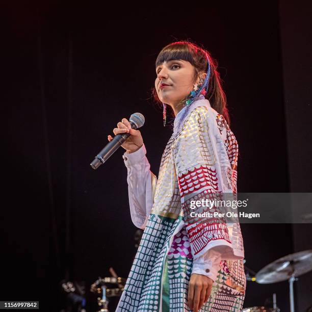 Oslo, NORWAY Laleh onstage at the OverOslo festival on June 19, 2019 in Bergen, Norway.