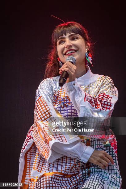 Oslo, NORWAY Laleh onstage at the OverOslo festival on June 19, 2019 in Bergen, Norway.