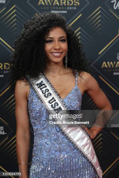 Miss USA 2019 Cheslie Kryst arrives at the 2019 NHL Awards at the Mandalay Bay Events Center on June 19, 2019 in Las Vegas, Nevada.