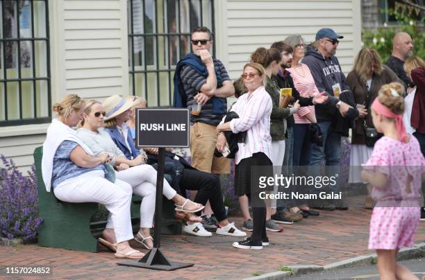 View of guests in line for the 'Yesterday' screening at the 2019 Nantucket Film Festival - Day One on June 19, 2019 in Nantucket, Massachusetts.