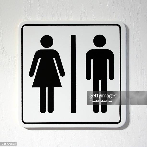 wc-schild - restroom sign stock-fotos und bilder