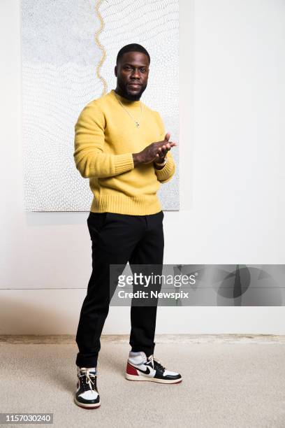 Actor and comedian Kevin Hart poses during a photo shoot in Sydney, New South Wales.