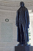 A statue of Thomas Jefferson in the Jefferson Memorial