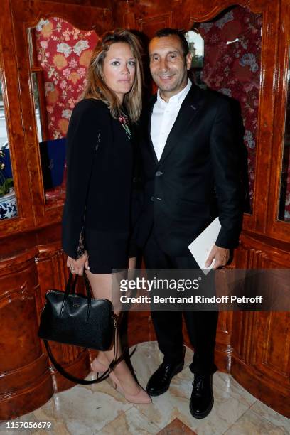 Caroline Fraindt and Zinedine Soualem attend the Laperouse Mask Ball on the occasion of the inauguration evening of the Laperouse Restaurant ; as...