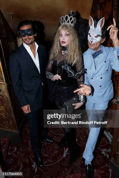 Arielle Rouse Pierre Farge, Arielle Dombasle and Vincent Darre attend the Laperouse ...