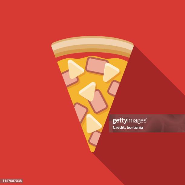 hawaiian pizza icon - tomato sauce top view stock illustrations
