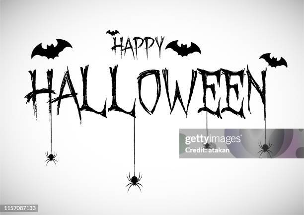 happy haloween concept - spider web stock illustrations