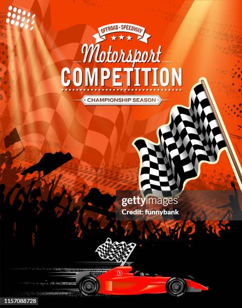 racing invitation - two spotlights stock illustrations