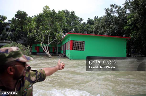 Massive Flood Hits Bangladesh. The flood situation in Tangail area, Bangladesh, July 21, 2019. The floods, which have been ravaging the north and...