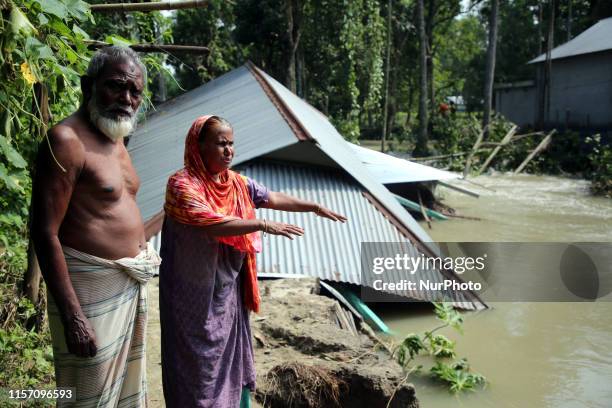 Massive Flood Hits Bangladesh. The flood situation in Tangail area, Bangladesh, July 21, 2019. The floods, which have been ravaging the north and...