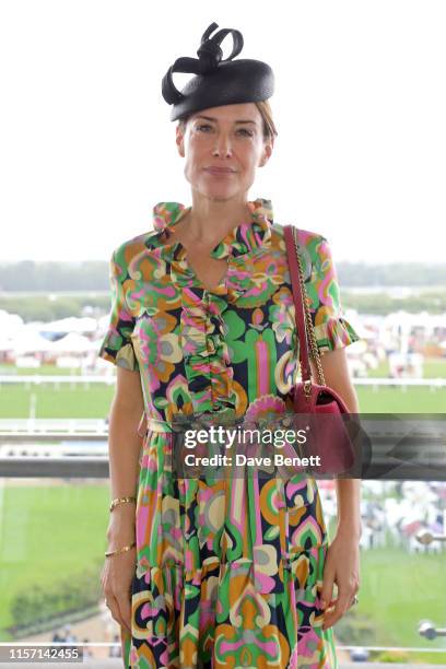 Claire Forlani on day 3 of Royal Ascot at Ascot Racecourse on June 20, 2019 in Ascot, England.