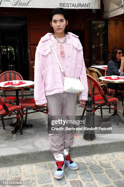 Kris Wu attends the Louis Vuitton Menswear Spring Summer 2020 show as part of Paris Fashion Week on June 20, 2019 in Paris, France.