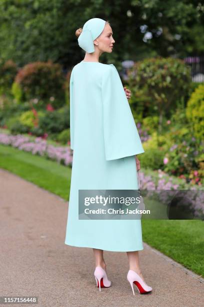 Tatiana Korsakova attends Ladies Day at Royal Ascot Racecourse on June 20, 2019 in Ascot, England.