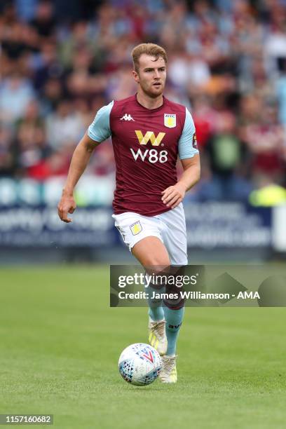 James Bree of Aston Villa during the Pre-Season Friendly match between Shrewsbury Town and Aston Villa at Montgomery Waters Meadow on July 21, 2019...