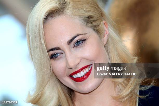 Actress Charlotte Sullivan poses during a photocall for the TV show "Rookie Blue" as part of the 2011 Monte Carlo Television Festival held at the...