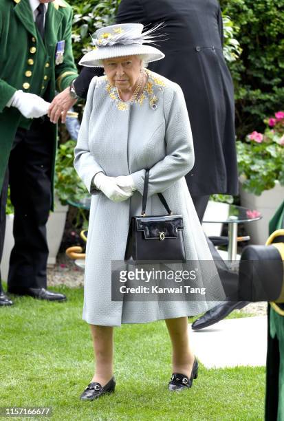 Queen Elizabeth II attends day three, Ladies Day, of Royal Ascot at Ascot Racecourse on June 20, 2019 in Ascot, England.