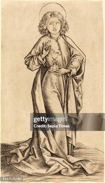 Master i.e. , Saint John the Evangelist, c. 1480-1490, engraving.
