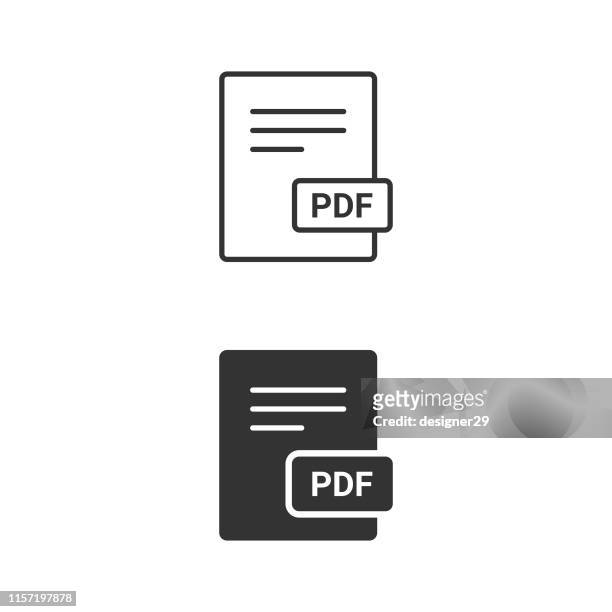 pdf-symbol. - pdf icon stock-grafiken, -clipart, -cartoons und -symbole