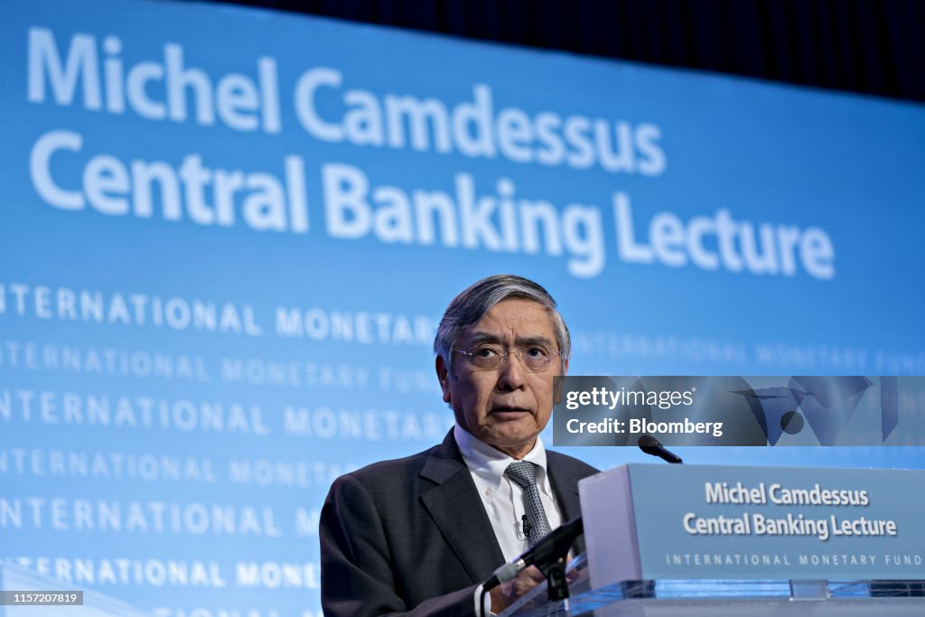 Bank Of Japan Governor Haruhiko Kuroda Speaks At IMF Lecture Series