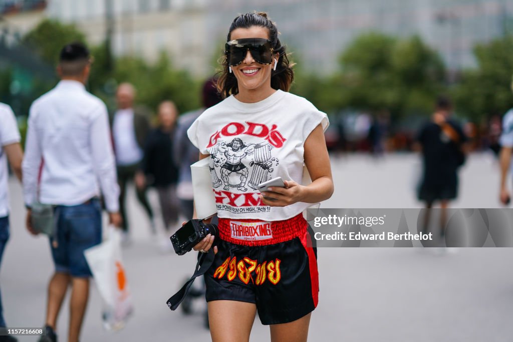 Street Style : Paris Fashion Week - Menswear Spring/Summer 2020 : Day Two
