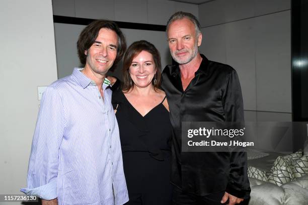 Global President of Media & Sponsorship at Live Nation, Russell Wallach, Global Consumer CMO at Citi, Jennifer Breithaupt and Sting attend a...