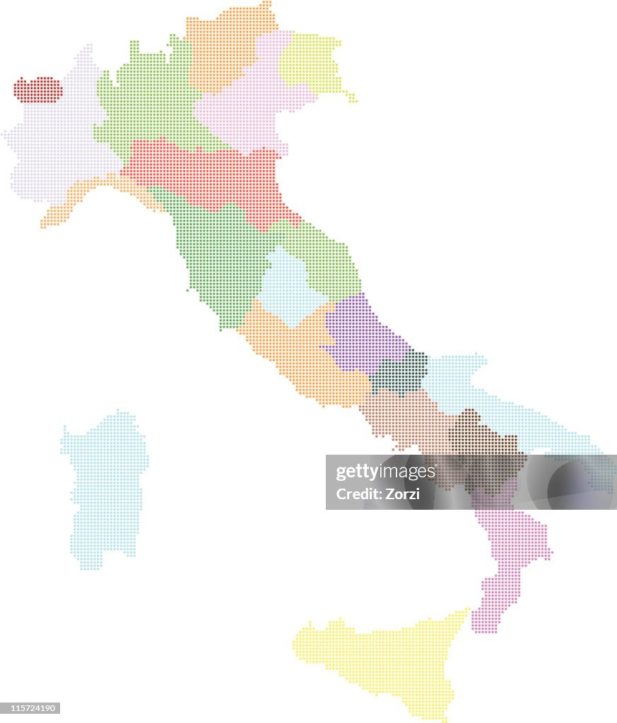 Italy map vector