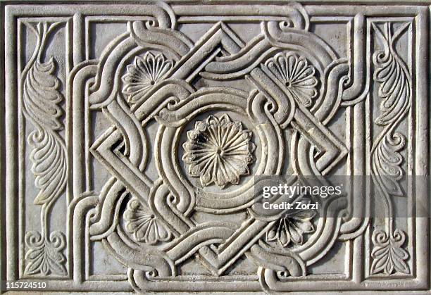 antique marble tile - relief carving stock pictures, royalty-free photos & images