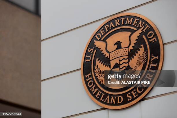 The US Department of Homeland Security building building is seen in Washington, DC, on July 22, 2019.